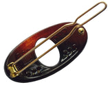 Parcelona French Eyelet Shell Small Celluloid Snap Pin Hair Barrette Clips 2 Pcs-PARCELONA-ebuyfashion.com