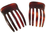 Parcelona French Five Fingers Shell Celluloid Acetate Side Slide Hair Combs-PARCELONA-ebuyfashion.com