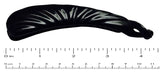Parcelona French Flare Large Shell N Black Ponytail Holder Banana Hair Clips-PARCELONA-ebuyfashion.com