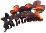 Parcelona French Flower Medium Tortoise Shell Jaw Hair Claw Clamp-PARCELONA-ebuyfashion.com