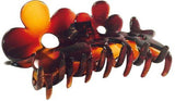 Parcelona French Flower Medium Tortoise Shell Jaw Hair Claw Clamp-PARCELONA-ebuyfashion.com