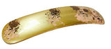 Parcelona French Golden Flower Pattern Hand Painted Large Hair Clip Barrette-PARCELONA-ebuyfashion.com