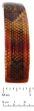 Parcelona French Golden Mesh Choco Dark Brown Curved Large Hair Clip Barrette-PARCELONA-ebuyfashion.com