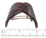 Parcelona French Interwined Brown Shell Celluloid Pony Hair Clip Barrette-Parcelona-ebuyfashion.com