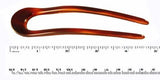 PARCELONA FRENCH LARGE 4.75 INCH TORTOISE SHELL CELLULOID U HAIR PIN STICK.-PARCELONA-ebuyfashion.com