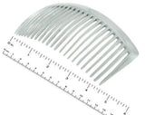Parcelona French Large Clear 23 Teeth Hair Side Combs 4.5 Inch 2 pcs-PARCELONA-ebuyfashion.com