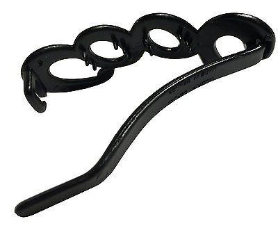 Parcelona French Large Cool Glossy Black & Shell No Metal Hair Clip Barrette-Parcelona-ebuyfashion.com