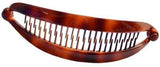 Parcelona French Large Shell Brown Celluloid Ponytail Holder Banana Hair Clip-PARCELONA-ebuyfashion.com