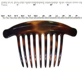 Parcelona French Lip Interlocking Large 9 Teeth Cellulose Shell Side Hair Combs-PARCELONA-ebuyfashion.com