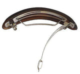 Parcelona French Medium Arch Tortoise Shell Cellulose Hair Clip Barrette-Parcelona-ebuyfashion.com