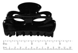 Parcelona French Medium Chat Yeux Shell & Black Celluloid Hair Claw 3.5 Inch-PARCELONA-ebuyfashion.com