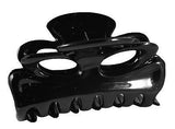 Parcelona French Medium Chat Yeux Shell & Black Celluloid Hair Claw 3.5 Inch-PARCELONA-ebuyfashion.com
