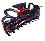 Parcelona French Medium Double Loop Tortoise Shell Claw Jaw Hair Clip 3.5 Inch-Parcelona-ebuyfashion.com