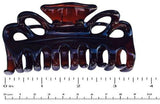 Parcelona French Medium Double Loop Tortoise Shell Claw Jaw Hair Clip 3.5 Inch-Parcelona-ebuyfashion.com