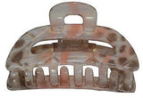 Parcelona French Medium Hand Painted Grey Peach Jaw Hair Claw Clamp-PARCELONA-ebuyfashion.com