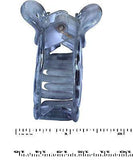 Parcelona French Medium Hand Painted Grey Peach Jaw Hair Claw Clamp-PARCELONA-ebuyfashion.com