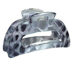 Parcelona French Medium Hand Painted Grey Peach Jaw Hair Claw Clamp-PARCELONA-ebuyfashion.com