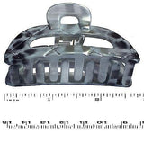 Parcelona French Medium Hand Painted Grey Peach Jaw Hair Claw Clamp-PARCELONA-ebuyfashion.com