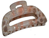 Parcelona French Medium Hand Painted Grey Peach Jaw Hair Claw Clamp-PARCELONA-ebuyfashion.com