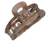 Parcelona French Medium Hand Painted Grey Peach Jaw Hair Claw Clamp-PARCELONA-ebuyfashion.com