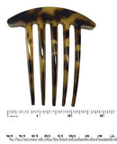 Parcelona French Medium Interlocking Light Tortoise Shell Side Hair Comb 2 pcs-PARCELONA-ebuyfashion.com