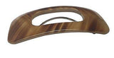 Parcelona French Medium Retro Beige Brown Celluloid Hair Clip Barrette-Parcelona-ebuyfashion.com