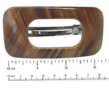 Parcelona French Medium Retro Beige Brown Celluloid Hair Clip Barrette-Parcelona-ebuyfashion.com