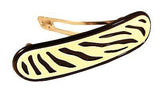 Parcelona French Medium Stylish Ivory Black Celluloid Shell Hair Clip Barrette-PARCELONA-ebuyfashion.com