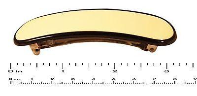 Parcelona French Medium Stylish Ivory Black Celluloid Shell Hair Clip Barrette-PARCELONA-ebuyfashion.com