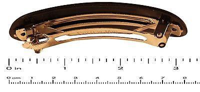 Parcelona French Medium Stylish Ivory Black Celluloid Shell Hair Clip Barrette-PARCELONA-ebuyfashion.com