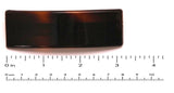 Parcelona French Medium Wide Rectangular Bar Celluloid Glossy Hair Clip Barrette-Parcelona-ebuyfashion.com
