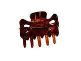 Parcelona French Mini Petite Claws Black Shell Clear Celluloid Jaw Hair Clip Clips-Parcelona-ebuyfashion.com