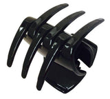 Parcelona French Neo Small Black N Shell Covered Spring Celluloid Hair Claw Clip-PARCELONA-ebuyfashion.com