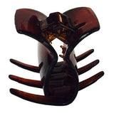 Parcelona French Neo Small Black N Shell Covered Spring Celluloid Hair Claw Clip-PARCELONA-ebuyfashion.com