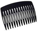 Parcelona French Nice N Simple Black 2 Pieces Cellulose Side Hair Comb Combs-PARCELONA-ebuyfashion.com