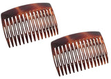 Parcelona French Nice N Simple Shell 2 Pieces Cellulose Side Hair Comb Combs-Parcelona-ebuyfashion.com