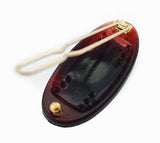 Parcelona French Oval Shell Brown Small Snap on Hair Pin Barrette Clip 2 Pcs-PARCELONA-ebuyfashion.com