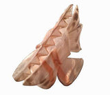 Parcelona French Peach N Brown Blend Bow Medium Hand Painted Celluloid Hair Claw-PARCELONA-ebuyfashion.com