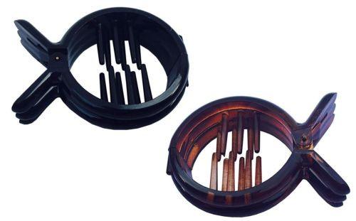 Parcelona French Pirahna Round Inner Teeth Shell Strong Grip Fish Hair Claws-PARCELONA-ebuyfashion.com