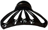 Parcelona French Rain Drop Large 2 Pcs Shell & Black Celluloid Jaw Hair Claw-PARCELONA-ebuyfashion.com