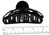 Parcelona French Rain Drop Large 2 Pcs Shell & Black Celluloid Jaw Hair Claw-PARCELONA-ebuyfashion.com