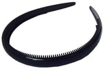 Parcelona French Reg Set of 2 Shell & Black Hair Headband with Inner Teeth Nibs-PARCELONA-ebuyfashion.com