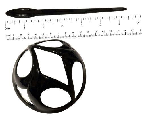 Parcelona French Rhombus Cutout Black Cellulose Chignon Bun Cover Cap with Stick-Parcelona-ebuyfashion.com