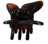 Parcelona French Small 2 Pieces Butterfly Tortoise Shell Jaw Hair Claw Clips