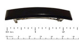 Parcelona French Small Bar Celluloid Black Automatic Hair Clip Barrette-PARCELONA-ebuyfashion.com