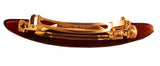 Parcelona French Small Oval Celluloid Shell Automatic Hair Clip Hair Barrette-Parcelona-ebuyfashion.com