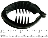 Parcelona French Snapper Medium Pirahna Shell Ponytail Holder Banana Hair Clip-PARCELONA-ebuyfashion.com