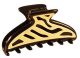 Parcelona French Solid Ivory Medium Celluloid Shell Covered Spring Hairclip Claw-PARCELONA-ebuyfashion.com