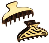 Parcelona French Solid Ivory Medium Celluloid Shell Covered Spring Hairclip Claw-PARCELONA-ebuyfashion.com