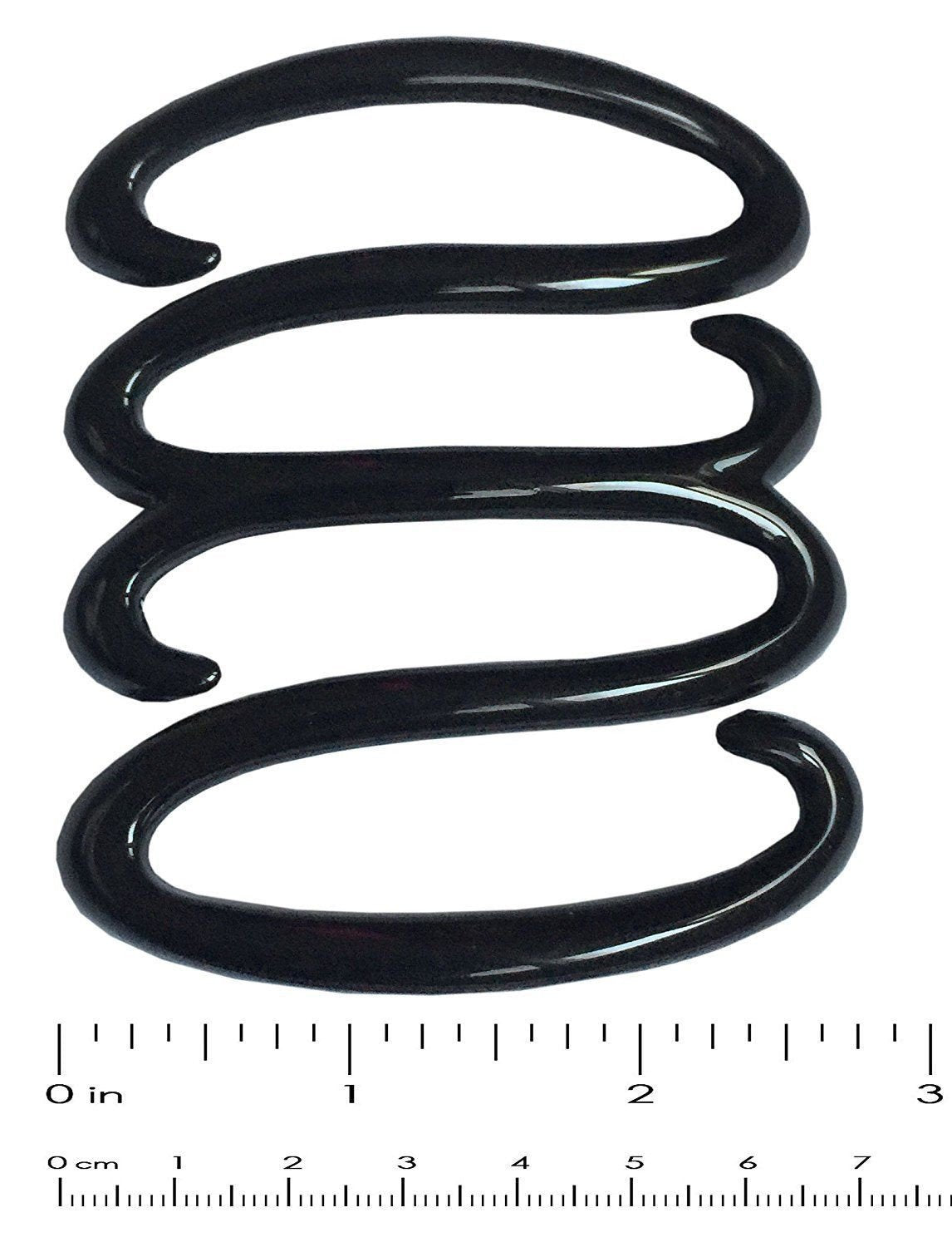 Parcelona French Spring Hair Do Black & Shell Glossy Ponytail Holder Hair Clip-PARCELONA-ebuyfashion.com